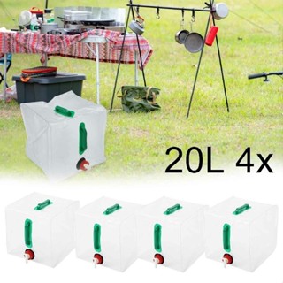 4x water canister foldable canister20L folding canister water container drinking