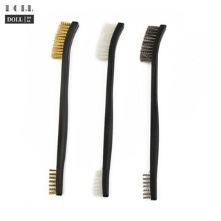 ⭐24H SHIPING ⭐Wire Brush Tools Supplies 3pcs Mini Black Nylon Brass Stainless steel Cleaning