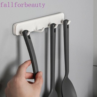 Fallforbeauty ตะขอแขวนผ้าขนหนู แบบ 4 ตะขอ ยืดหดได้ มีกาวในตัว