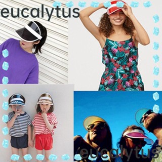 Eucalytus1 หมวกเบสบอล PVC ใส ฤดูร้อน อุปกรณ์เสริมกีฬา หมวกบังแดด