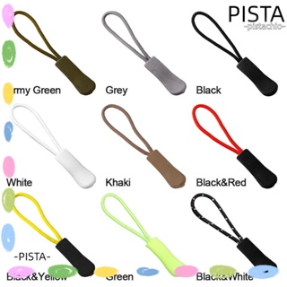 PISTA 10/20 ชิ้น ซิปดึง 9 สี คลิปหัวเข็มขัด กระเป๋าเดินทาง เต็นท์ กระเป๋าเป้สะพายหลัง ซิปดึง เปลี่ยนได้