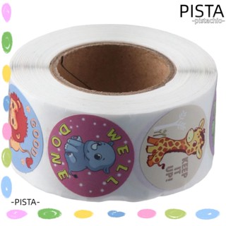 Pista สติกเกอร์ฉลาก ลายการ์ตูนสัตว์ 8 แบบ สําหรับติดของขวัญ บ้าน