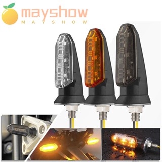 Mayshow ไฟเลี้ยว LED สีเหลืองอําพัน สําหรับรถจักรยานยนต์