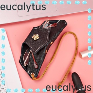 Eucalytus1 แว่นตากันแดด หนัง PU สีน้ําตาล พร้อมสายคล้อง กันแรงดัน สําหรับผู้ชาย