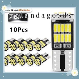 Yola หลอดไฟถอยหลังรถยนต์ Led W5W T10 10 ชิ้น 10 ชิ้น