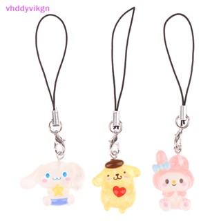 SANRIO Vhdd พวงกุญแจ จี้ห้อยโทรศัพท์ ลาย Melody Cinnamoroll Kuromi Hello Kitty สําหรับแขวนตกแต่งกระเป๋า