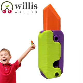 Willis ของเล่นโมเดลแครอท 3D ขนาดเล็ก พิมพ์ลาย 3D สําหรับฮาโลวีน