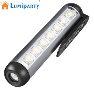 Lumiparty ไฟฉายในตัว 500mah Type-c แบบพกพา พร้อมคลิปหนีบปากกา