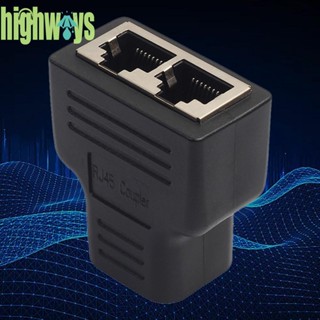 Rj45 อะแดปเตอร์แยก 1 เป็น 2 พอร์ตตัวเมียคู่ CAT5 CAT 6 LAN อีเธอร์เน็ตซ็อกเก็ต [highways.th]