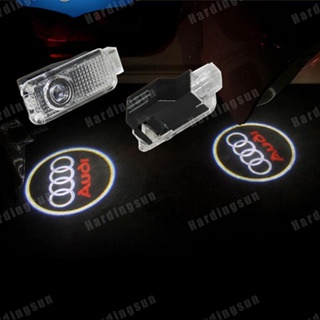 โปรเจคเตอร์เลเซอร์ LED โลโก้ต้อนรับ สําหรับติดประตูรถยนต์ Audi A1 A3 A5 A6 A8 A4 B6 B8 C5 80 A7 Q3 Q5 Q7 TT R8 2 ชิ้น