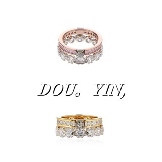 0809-YWTY-JZ Vivenne Double-Layer Rhinestone Crown Detachable Ring High-Grade INS Light Luxury Twin Design Sense MP9K