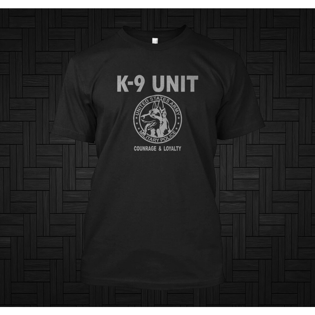 K9 ตํารวจทหารเสื้อยืดบุรุษที่กําหนดเอง