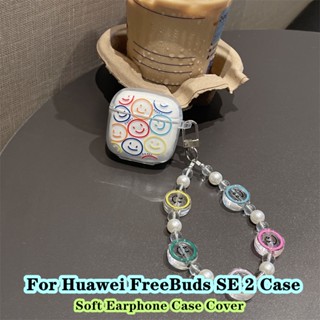 【ของแท้】เคสหูฟัง แบบนิ่ม แบบใส ลายการ์ตูน พร้อมสายคล้อง สําหรับ Huawei FreeBuds SE 2 Huawei FreeBuds SE 2