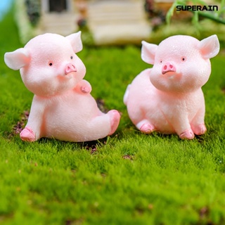 (super) โมเดลฟิกเกอร์เรซิ่น รูปหมู สําหรับตกแต่งบ้าน DIY