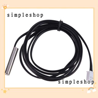 Simple โพรบเซนเซอร์อุณหภูมิ 10K สเตนเลส B3950 NTC กันน้ํา สีดํา 1 เมตร 5 ชิ้น