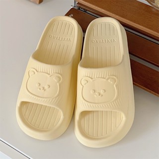 Hot Sale# cute cartoon bear summer non-slip indoor slippers womens eva soft-soled slippers 8cc