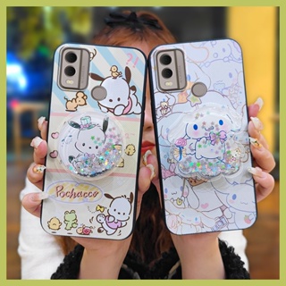 Silicone Back Cover Phone Case For Nokia C22 glisten Soft Case Dirt-resistant drift sand Fashion Design Anti-dust Anti-knock