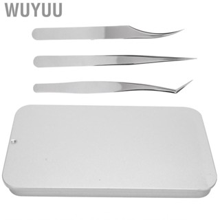Wuyuu Eyelash Extension Tweezers Set  Convenient To Handle -Skid Small Size for Replacement Needs Individuals Artists