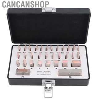 Cancanshop Gauge Block Kit  Good Bonding Force Set Portable Smoothly Appearance 32Pcs Steel High Accuracy for Machine