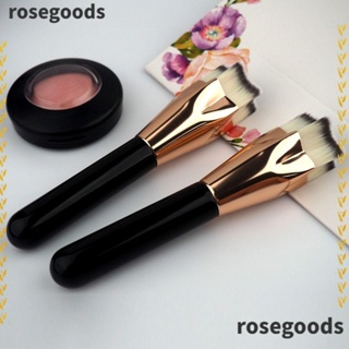 Rosegoods1 แปรงแต่งหน้า รองพื้น ชนิดน้ํา หัวแบน ด้ามไม้ รูปดาวห้าแฉก