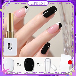 ♕ Qnl 4 สี/1set Leveling Nail Polish Gel Reinforcement Shaping Nude White Black Uv Led Phototherapy Glue Nail Art For Nail Shop 9ml UPBEST