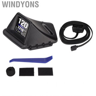 Windyons Vehicle HUD  Stable  Dual Mode Display OBD Multifunction Black for Automobile