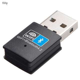 Filly อะแดปเตอร์การ์ดเครือข่าย WiFi ไร้สาย USB 2.4G V4.0 150Mbps RTL8723BU สําหรับคอมพิวเตอร์ แล็ปท็อป เดสก์ท็อป OP