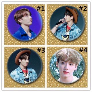 JUNGKOOK BTS BANGTAN BOYS KPOP METAL BADGE PINS Clearance sale