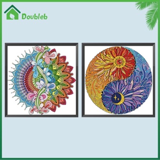 【Doub X ✮】ภาพวาดปักเพชร แนวโมเสก ลายดอกไม้ 5D ขนาด 30*30 30*40 20*50 ซม. DIY สําหรับตกแต่งบ้าน ✮