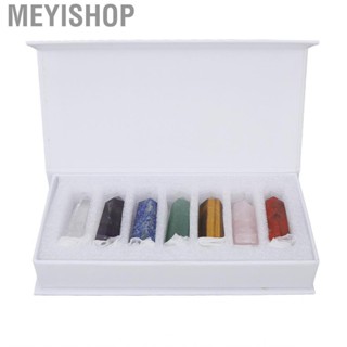 Meyishop 7Pcs Hexagonal Prisms Single Point For  Meditation Yoga Home Decor Supply