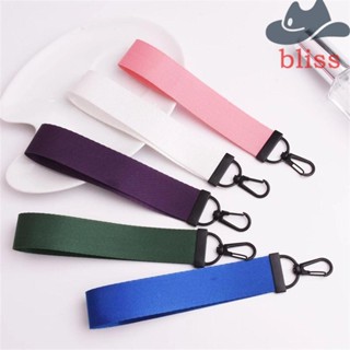 Bliss สายคล้องโทรศัพท์ สําหรับผู้หญิง สีพื้น พวงกุญแจ กระเป๋า พวงกุญแจรถ พวงกุญแจ กระเป๋า เสน่ห์ พวงกุญแจ เชือกเส้นเล็ก