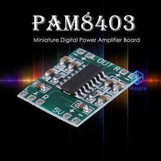 บอร์ดขยายเสียงลําโพง 2.5V เป็น 5V Mini PAM8403 2 ช่อง 3W สําหรับ Arduino 5 10 ชิ้น