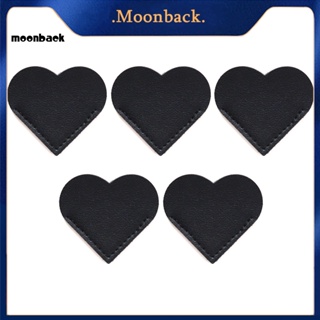 &lt;moonback&gt; ที่คั่นมุมหนังสือ หนังเทียม รูปหัวใจ 5 ช่อง กันน้ํา สไตล์วินเทจ สําหรับคั่นหนังสือ และอ่านหนังสือ