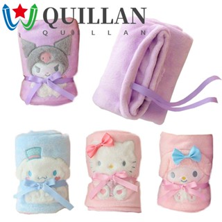 Quillan ผ้าห่ม ผ้ากํามะหยี่ ลายการ์ตูนอนิเมะ Kuromi Lunch Break Nap Quilt Cinnamoroll สําหรับเด็กทารก สํานักงาน