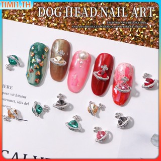 เครื่องประดับเล็บ โลหะผสม เพทาย เครื่องประดับ Rhinestone เงา หลายสี ฝังเพชร เครื่องประดับเล็บ โลหะผสม เพชร 10 ชิ้น | เวลา1