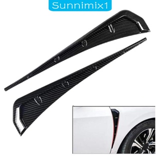 [Sunnimix1] สติกเกอร์ติดช่องระบายอากาศด้านข้างรถยนต์ ด้านนอก 2 ชิ้น