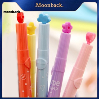 &lt;moonback&gt; ปากกามาร์กเกอร์ ไฮไลท์ สีแคนดี้ น่ารัก สร้างสรรค์ เครื่องเขียน 6 ชิ้น