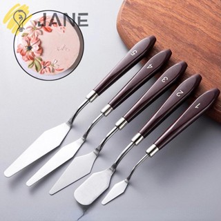 Jane ไม้พายสเตนเลส แบบไม่ติด สําหรับปาดเนย เค้ก ฟองดองท์ คุกกี้ DIY