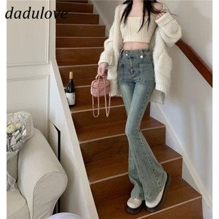 DaDulove💕 New American Ins High Street Retro Micro Flared Jeans Niche High Waist Wide Leg Pants Trousers