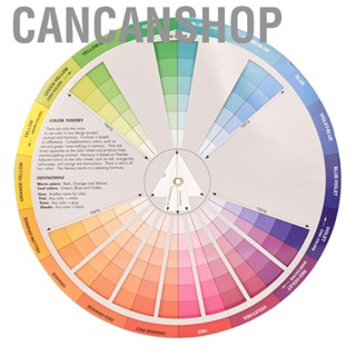 Cancanshop Color Paper Card Wheel  Nail Learning Guide Portable Mixing