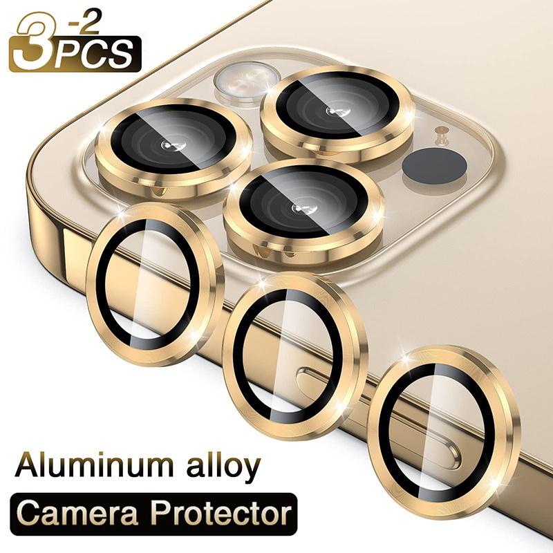 3 ชิ้น แหวนโลหะ กระจกนิรภัย สําหรับ iPhone 14 Plus 14 Pro ตัวป้องกันเลนส์กล้อง สําหรับ iPhone 14 Pro Max ฝาครอบป้องกัน
