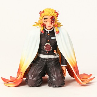 โมเดลฟิกเกอร์ PVC รูป Demon Slayer Kyojuro Rengoku Squatting Ver สําหรับเก็บสะสม