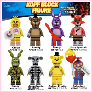 Rx &lt; Available &gt; บล็อกตัวต่อเลโก้ FNAF Foxy Chica Bonnie Five Nights At Freddy ของเล่นสําหรับเด็ก