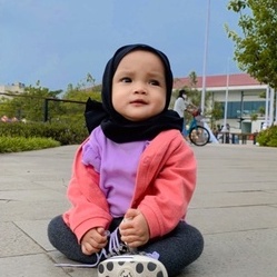 Jk - Baby Hijab MARYAM Antem/Instant PASHMINA อายุ 0-2 ปี 110 ซม. x 40 ซม . วัสดุเจอร ์ ซีย ์