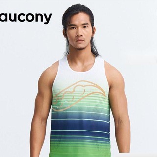 Sauconys ใหม่ เสื้อกั๊กวิ่งมาราธอน แบบแห้งเร็ว น้ําหนักเบา ระบายอากาศ สําหรับผู้ชาย