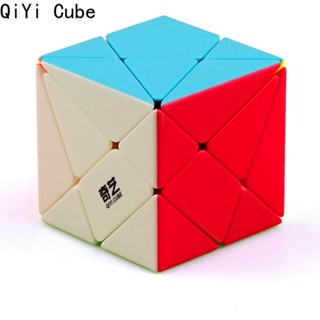 Qiyi Cube 3x3 แกน ลูกบาศก์มายากล ไร้สติกเกอร์ พัฒนาสมอง บิดปริศนา ความเร็ว ลูกบาศก์ ของเล่น