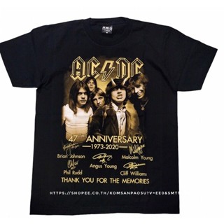 เสื้อยืดแขนสั้นHA เสื้อวง AC/DC เสื้อยืดวง ACDC เสื้อวงร็อค acdc เสื้อยืดย้อนยุค เตรียมจัดส่งS-5XL