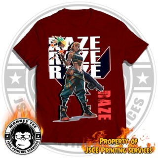 VALORANT RAZE TEE Graphics Design UNISEX 100 cotton T shirt for men_01