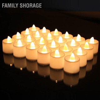 Family Shorage 24pcs Flameless Tea Lights Candles Warm White Light Battery Operated LED for Room Wedding Decor