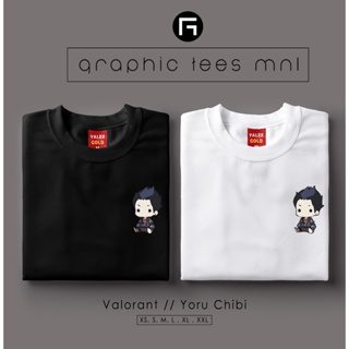 Graphic Tees MNL Valorant Yoru Sitting Chibi Customized Shirt Unisex T-shirt for Women and Men_01